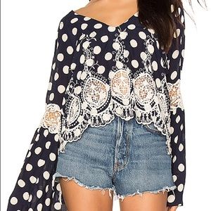 FARM belle sleeve top